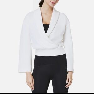 Spanx Air Essentials Wrap Top In Powder NWT Size S